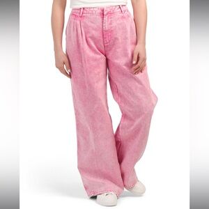 House of Harlow Pink Acid Wash Wide-Leg Jeans NWT (size 28)